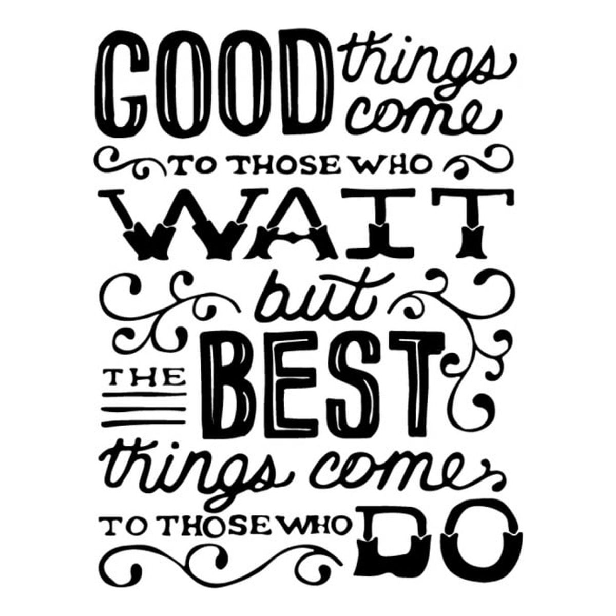 GENERICO - Decomural The Best Things Come Inspirational WS-34274