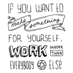 GENERICO - Decomural Work Harder Inspirational WS-34280