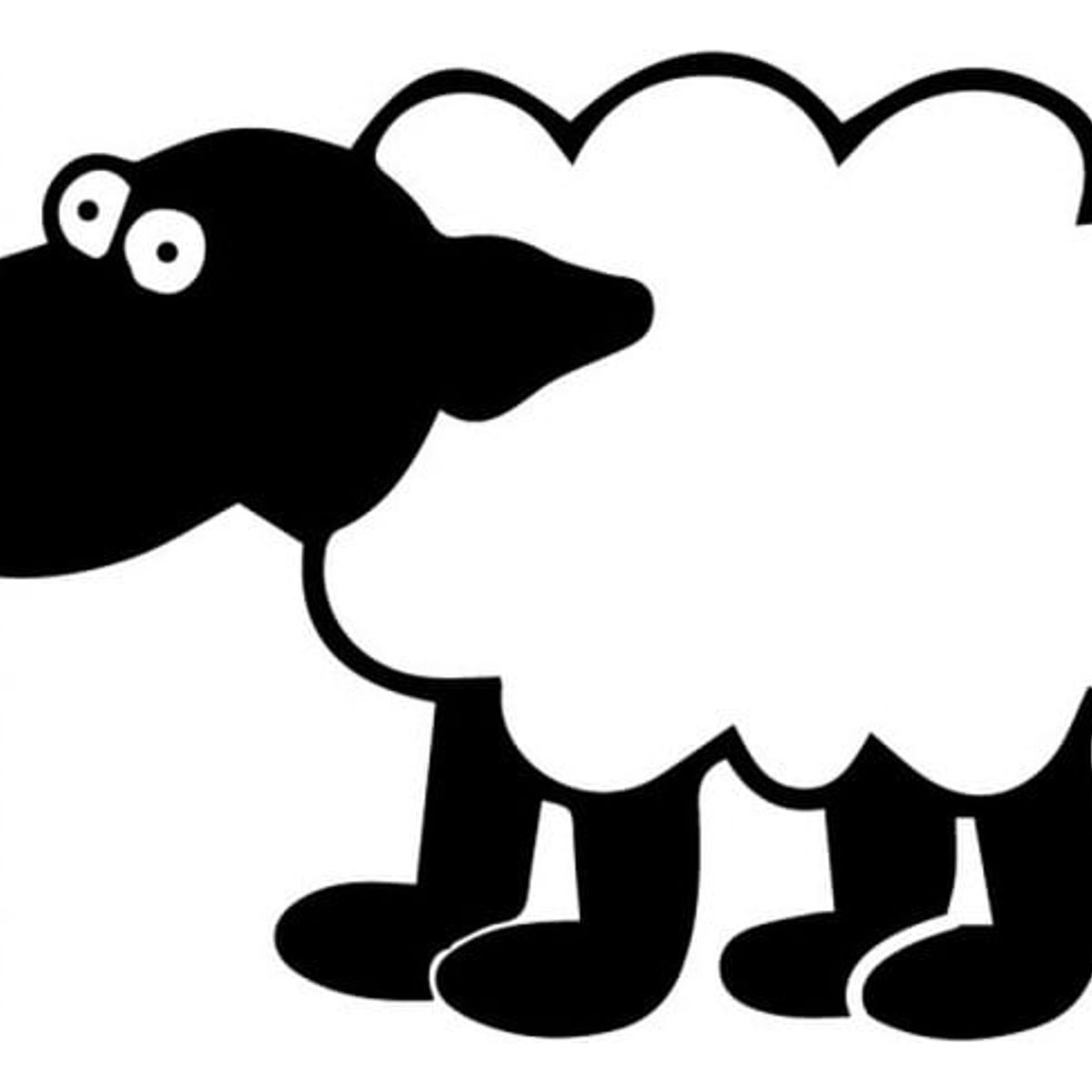 GENERICO - Decomural Funny Sheep Farm Animals WS-32683