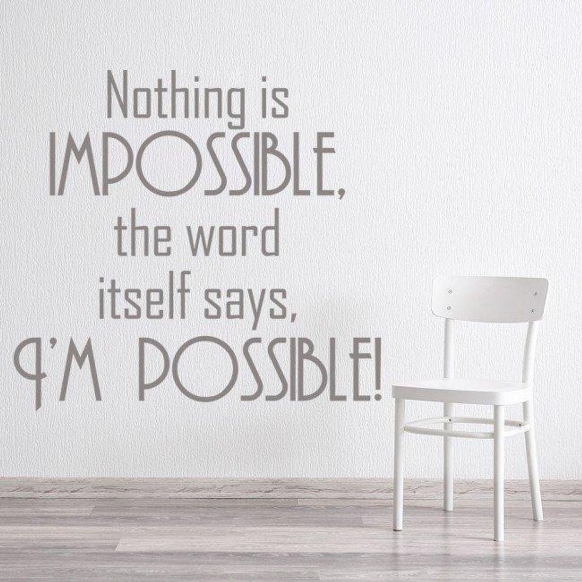 GENERICO - Decomural Nothing Is Impossible Inspirational WS-34289