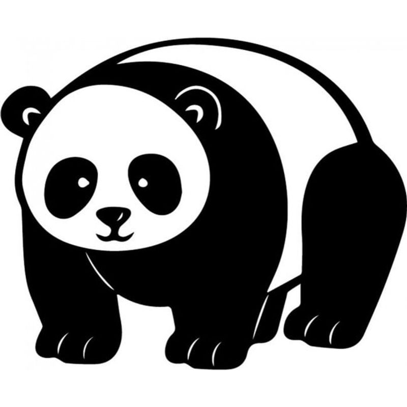 GENERICO - Decomural Cute Panda Wild Animals Bears WS-32709