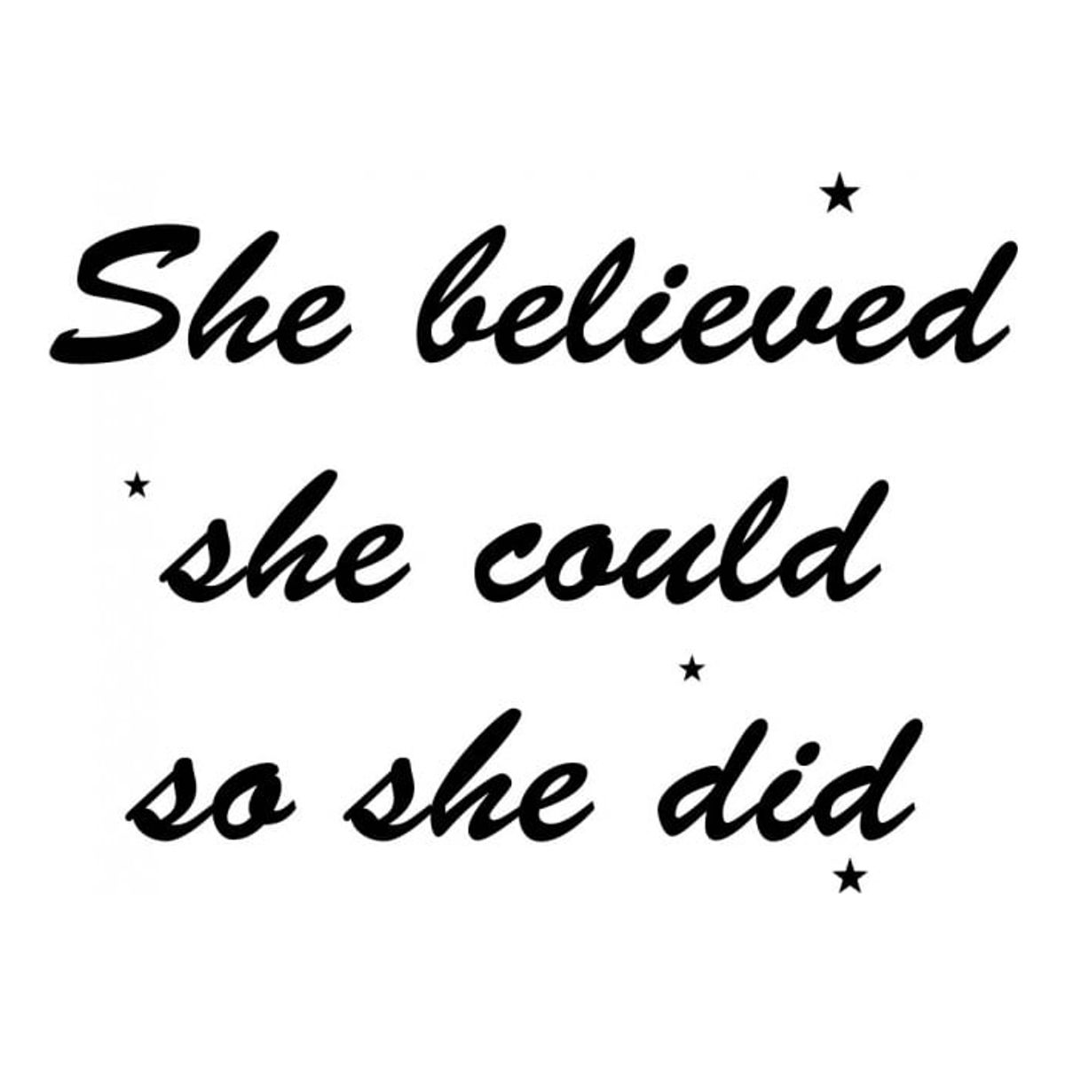 GENERICO - Decomural She Believed She Could Inspirational WS-44136