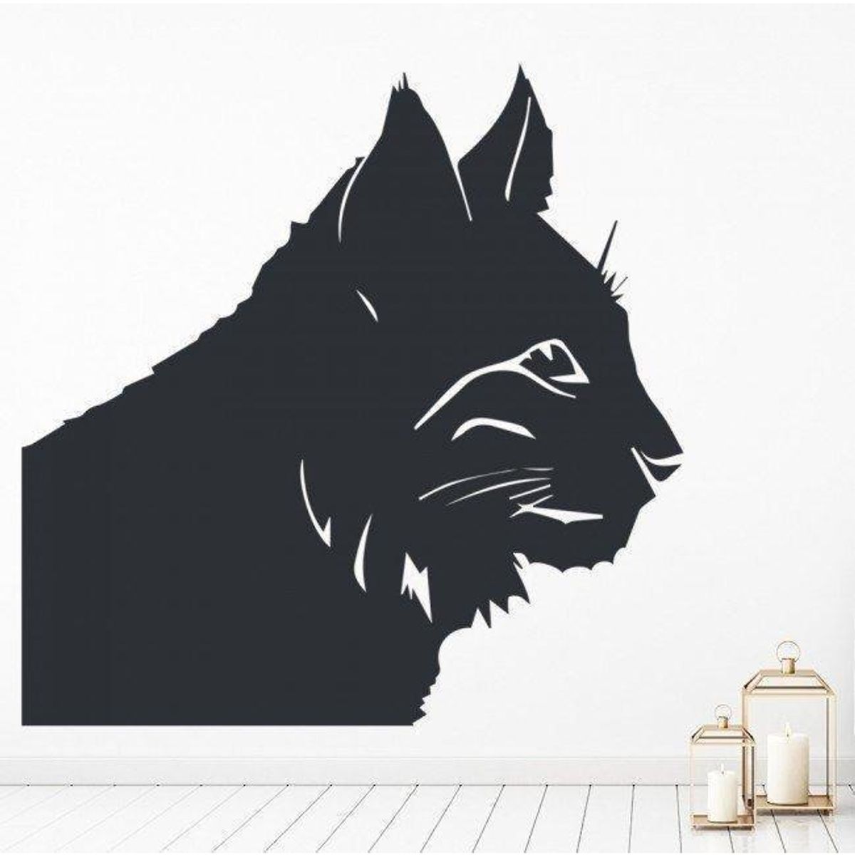 GENERICO - Decomural Cats Head Animals Pets WS-32717