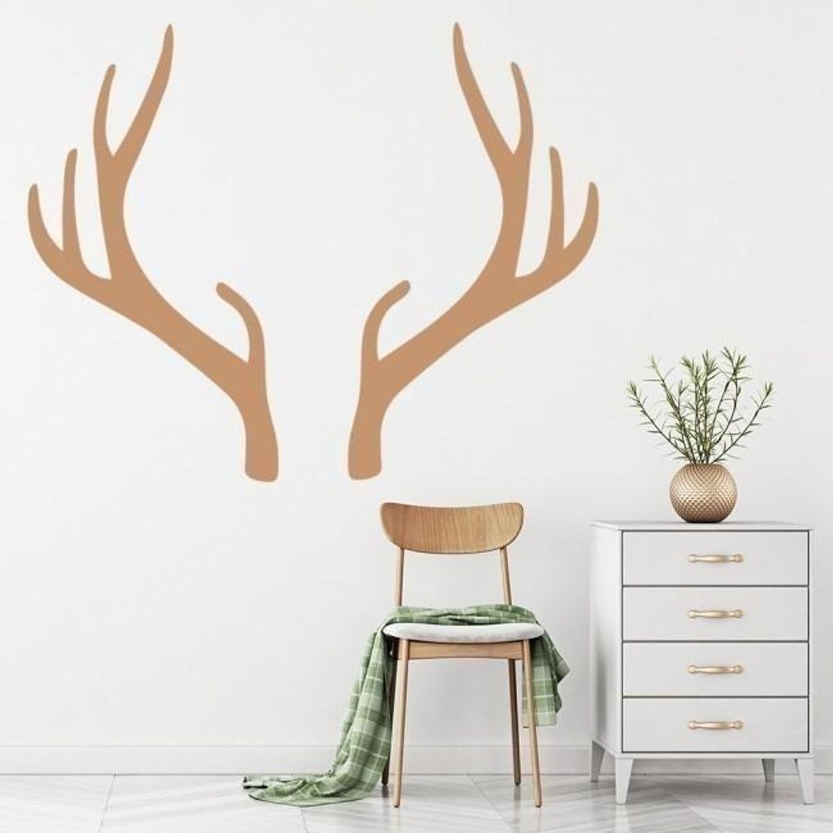 GENERICO - Decomural Deer Antlers Stag Animals WS-44166