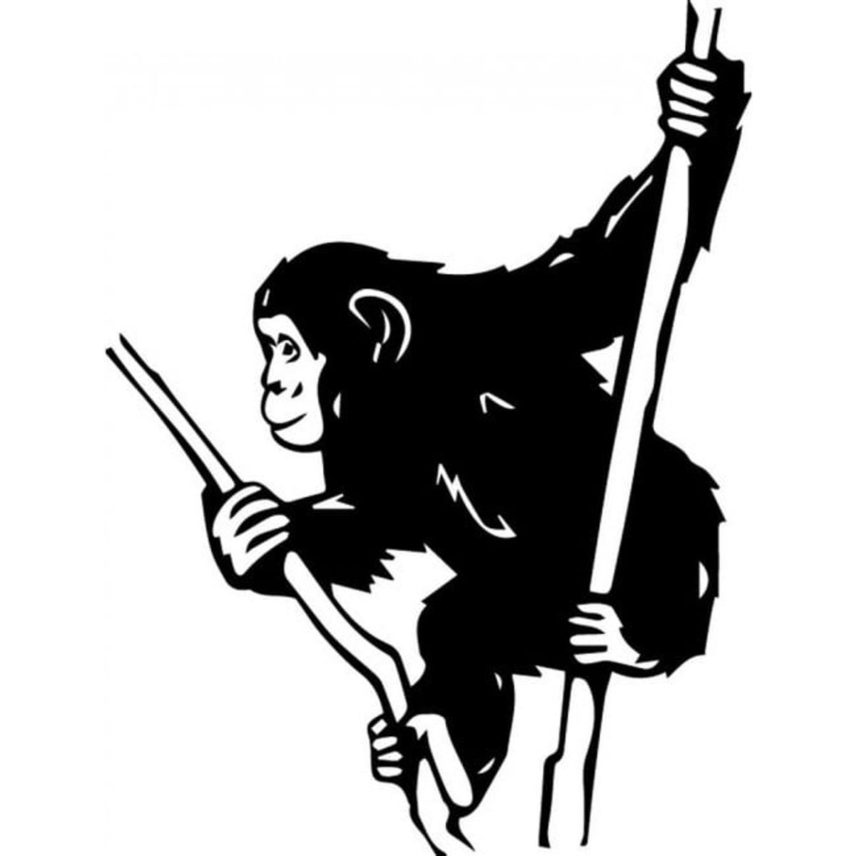 GENERICO - Decomural Chimp Monkey WS-32740