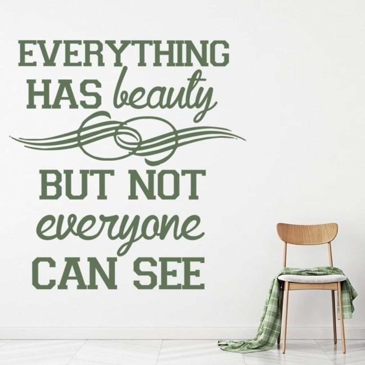 GENERICO - Decomural Everything Has Beauty Inspirational WS-34311