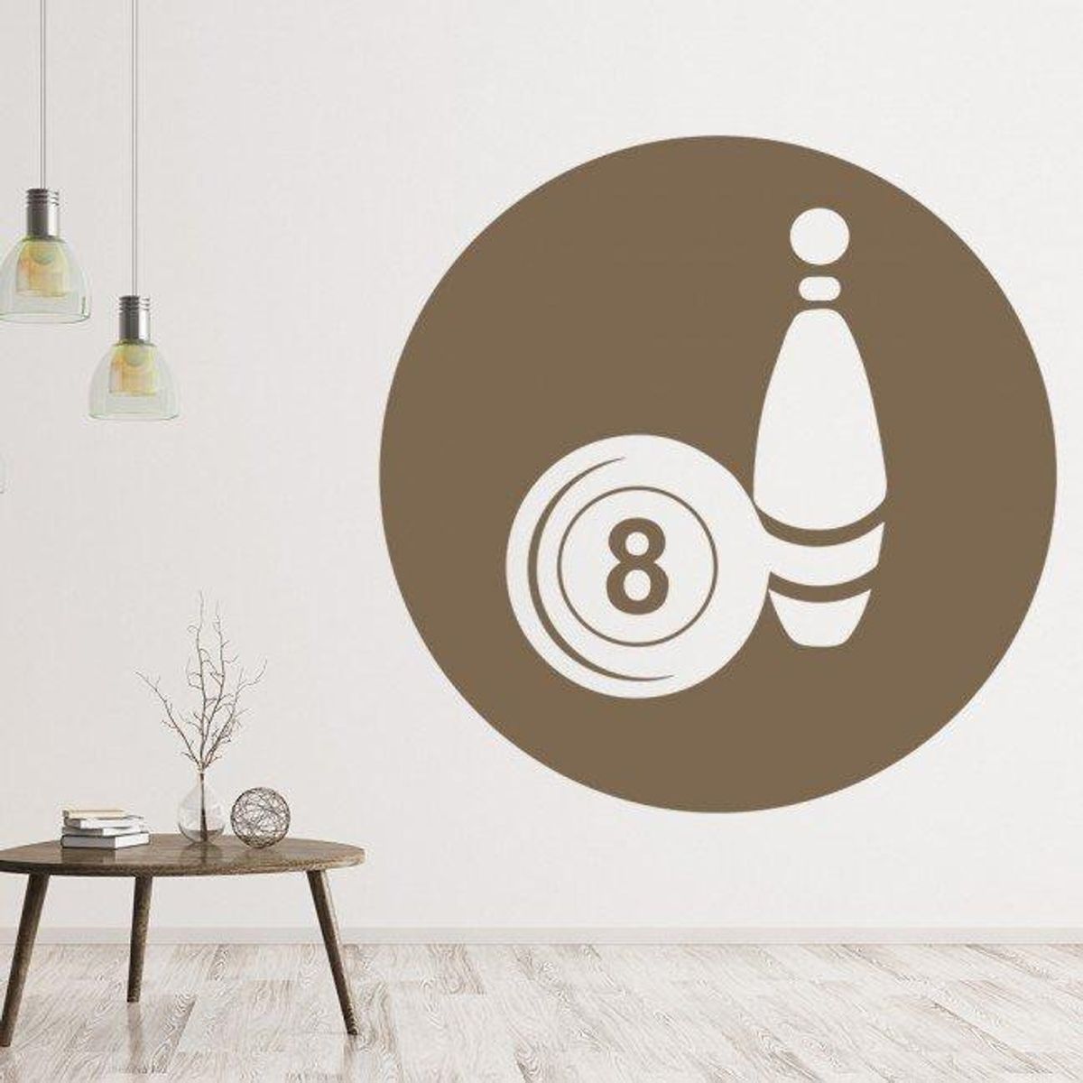 GENERICO - Decomural Bowling Ball 8 Ball WS-32744