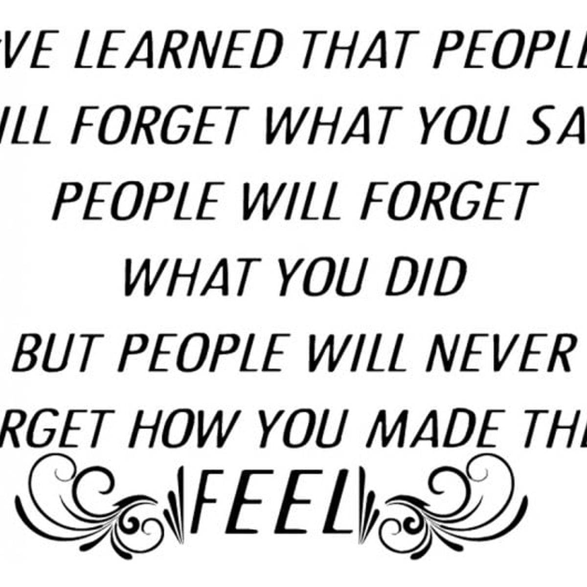 GENERICO - Decomural People Forget Inspirational WS-34314