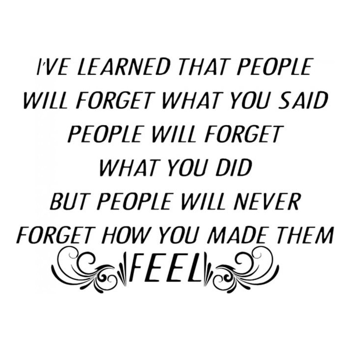 GENERICO - Decomural People Forget Inspirational WS-34314