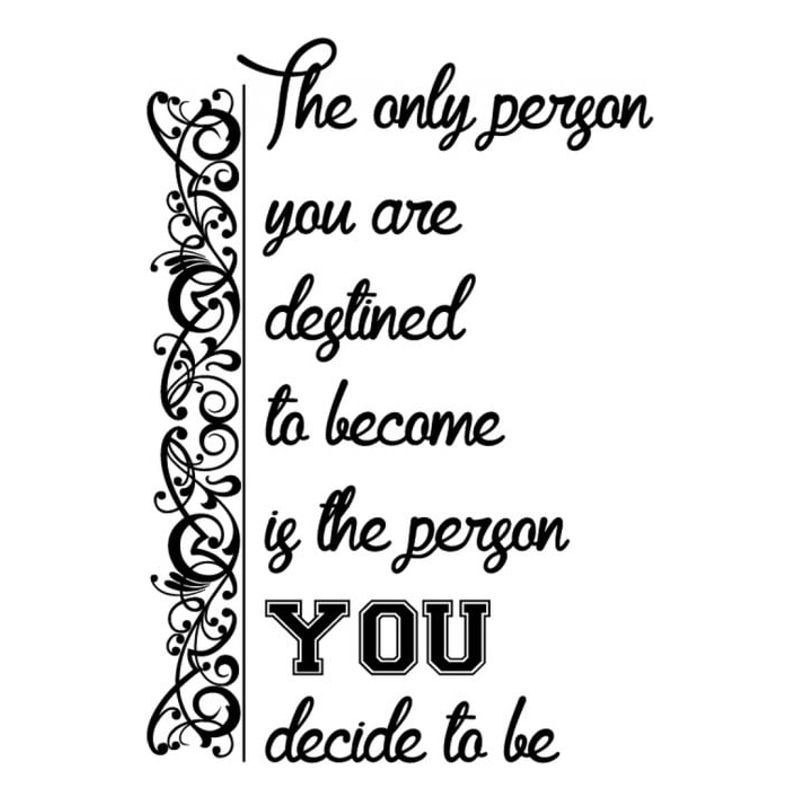 GENERICO - Decomural Person You Decide Inspirational WS-34319
