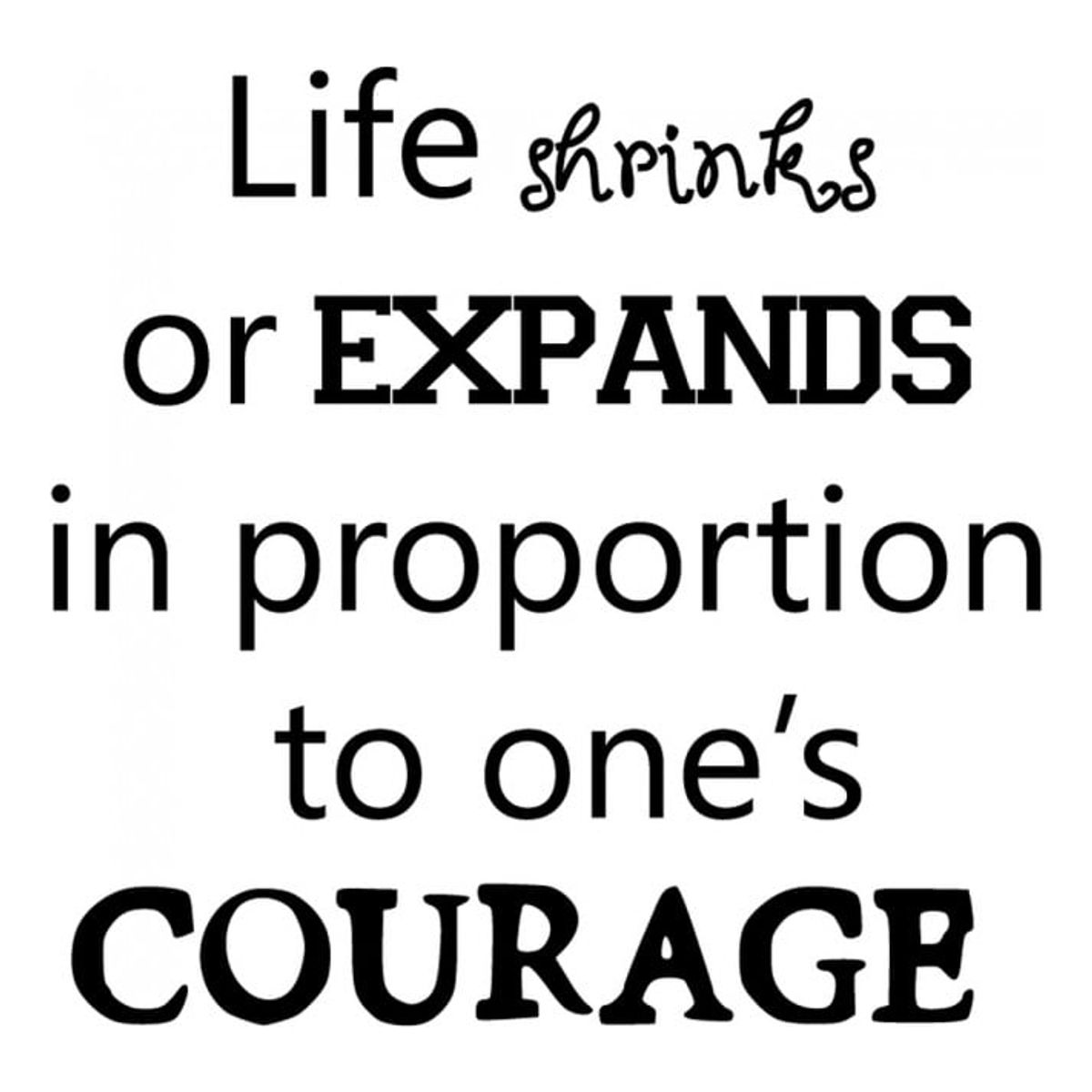 GENERICO - Decomural Ones Courage Inspirational WS-34320