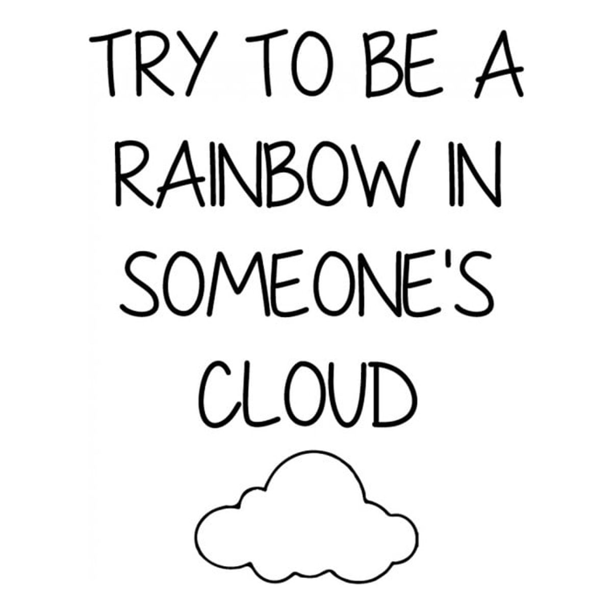 GENERICO - Decomural Be A Rainbow Inspirational WS-34321