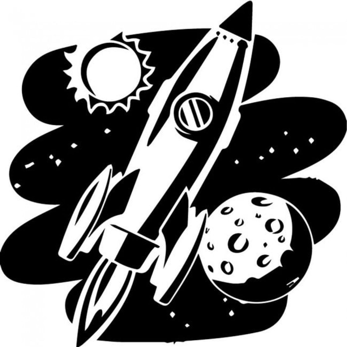 GENERICO - Decomural Space Rocket Planets Space WS-32769