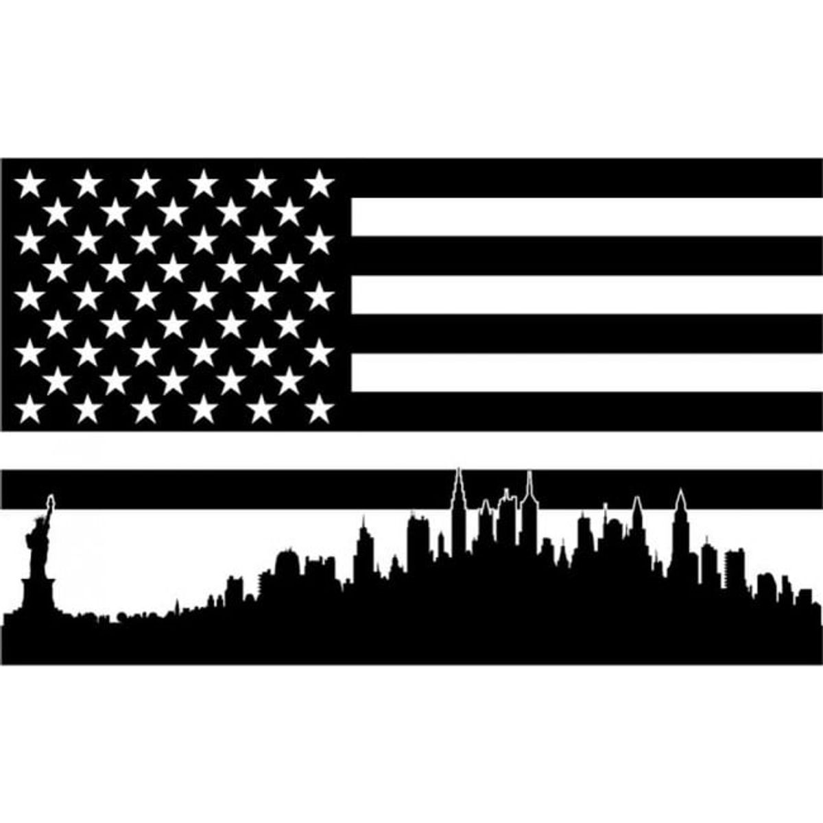 GENERICO - Decomural America Flag New York Skyline WS-32770