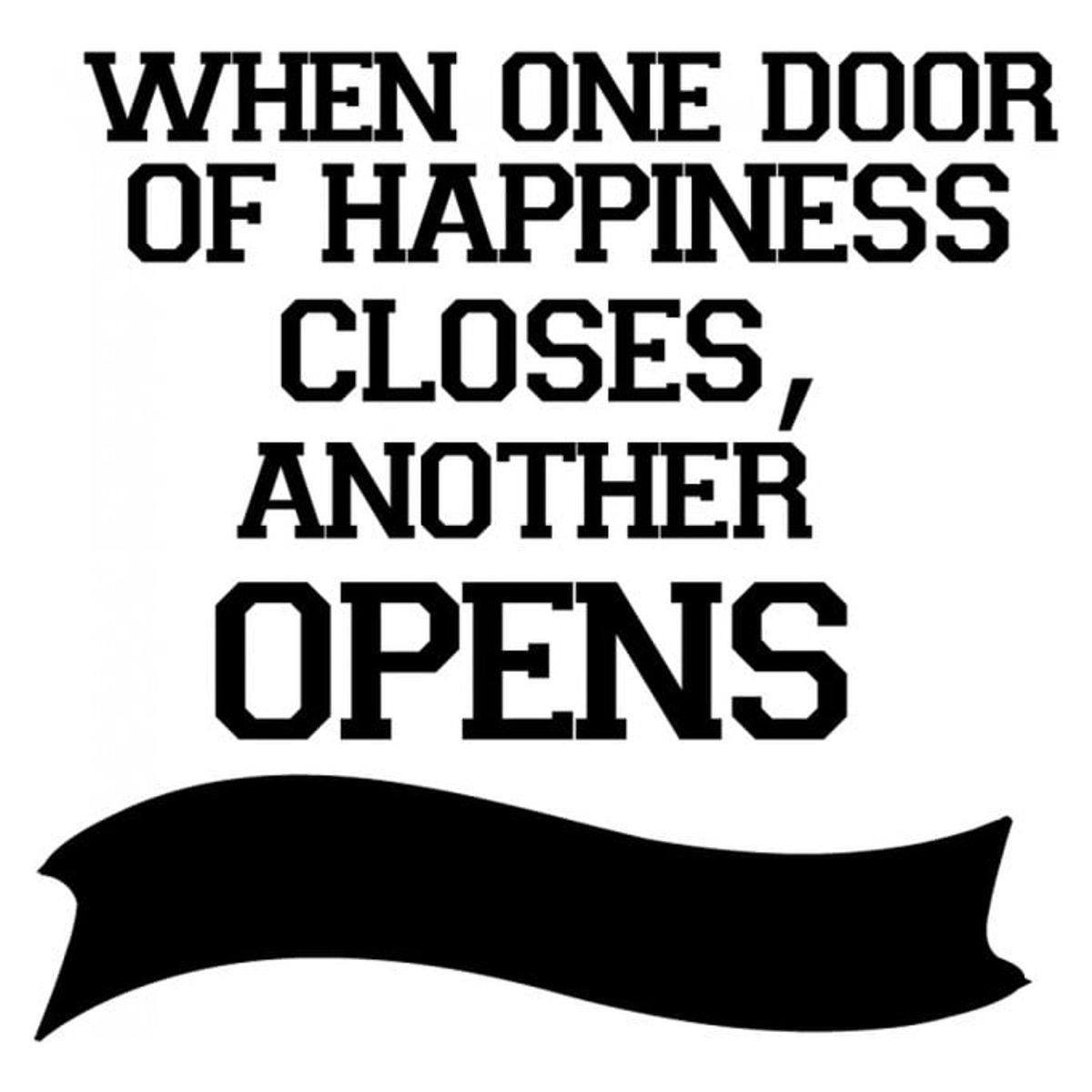 GENERICO - Decomural One Door Closes Inspirational WS-34329