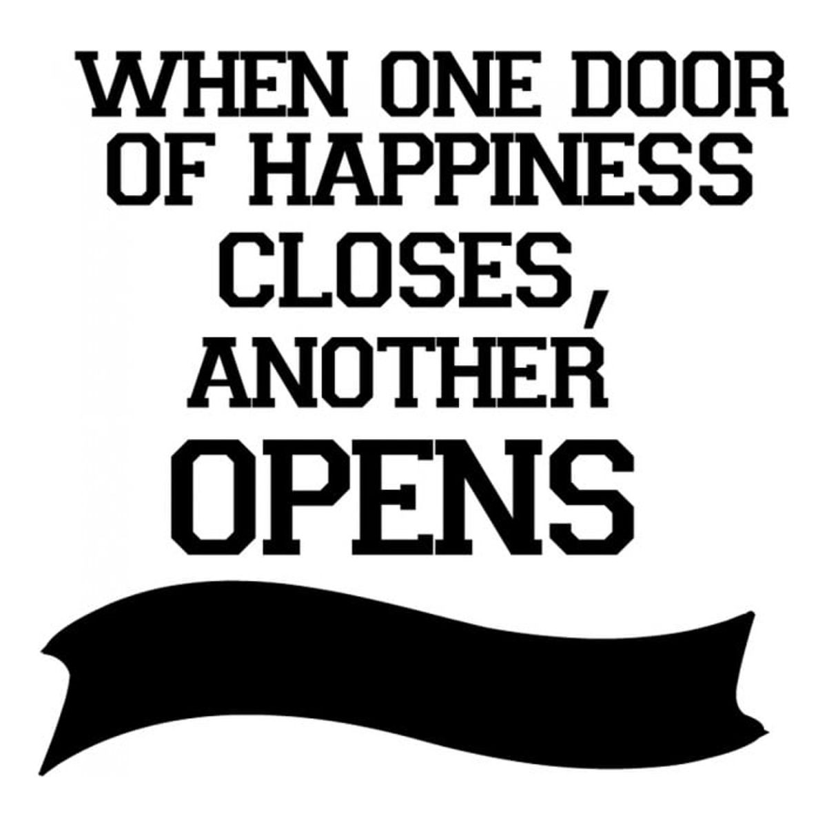 GENERICO - Decomural One Door Closes Inspirational WS-34329