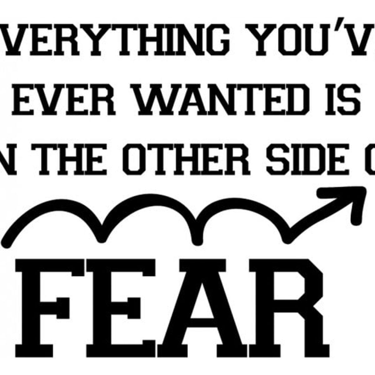 GENERICO - Decomural The Other Side Of Fear Inspirational WS-34330