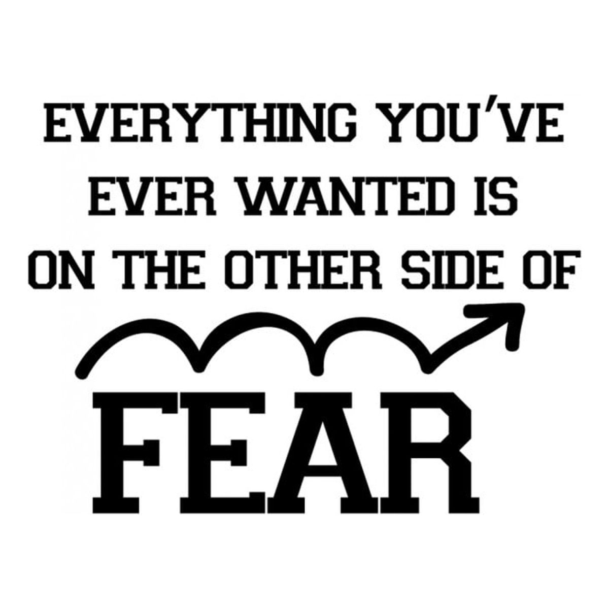 GENERICO - Decomural The Other Side Of Fear Inspirational WS-34330
