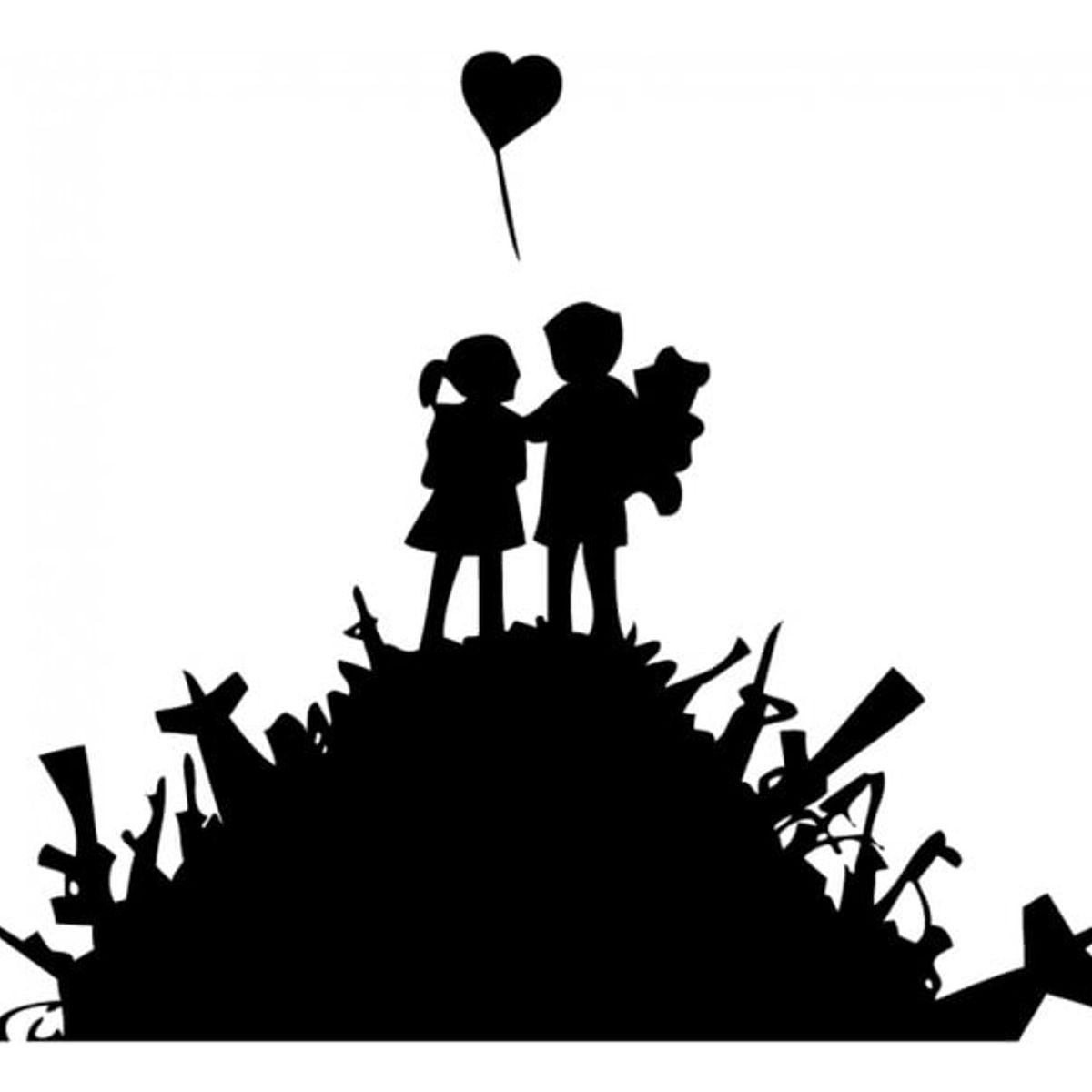 GENERICO - Decomural Kids Guns Banksy WS-34333