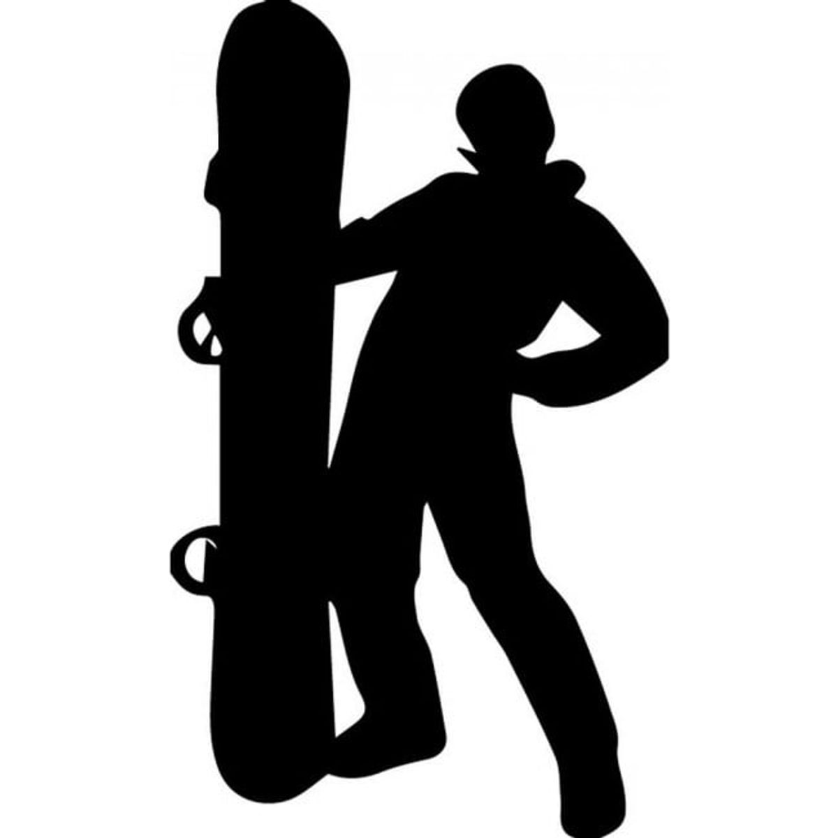 GENERICO - Decomural Snowboarder Pose Extreme Sports WS-32780