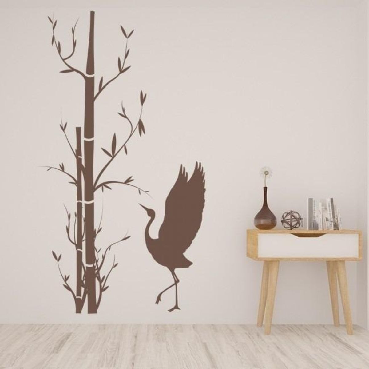 GENERICO - Decomural Bamboo Tree Bird WS-44168