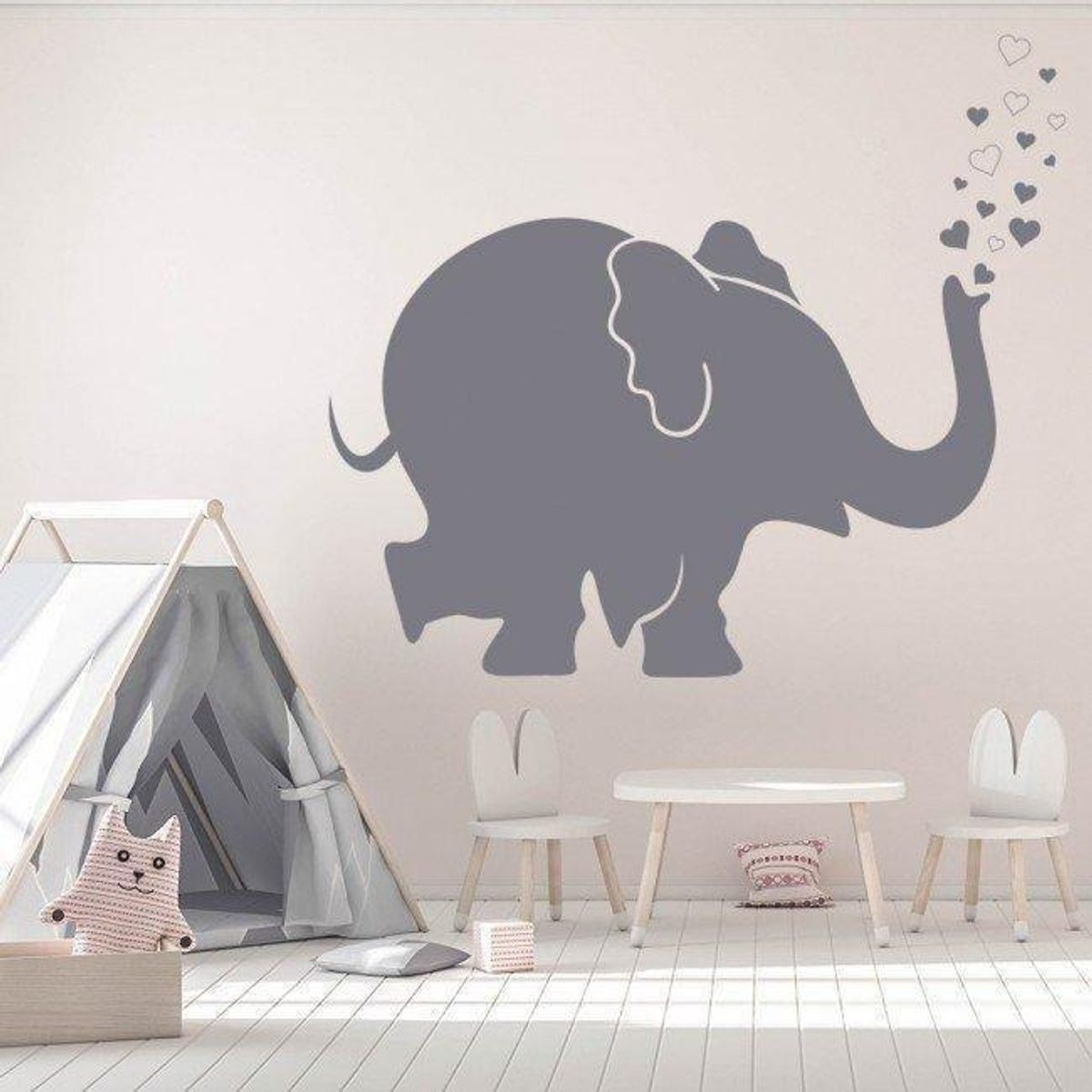 GENERICO - Decomural Elephant Hearts Childrens Nursery WS-44172