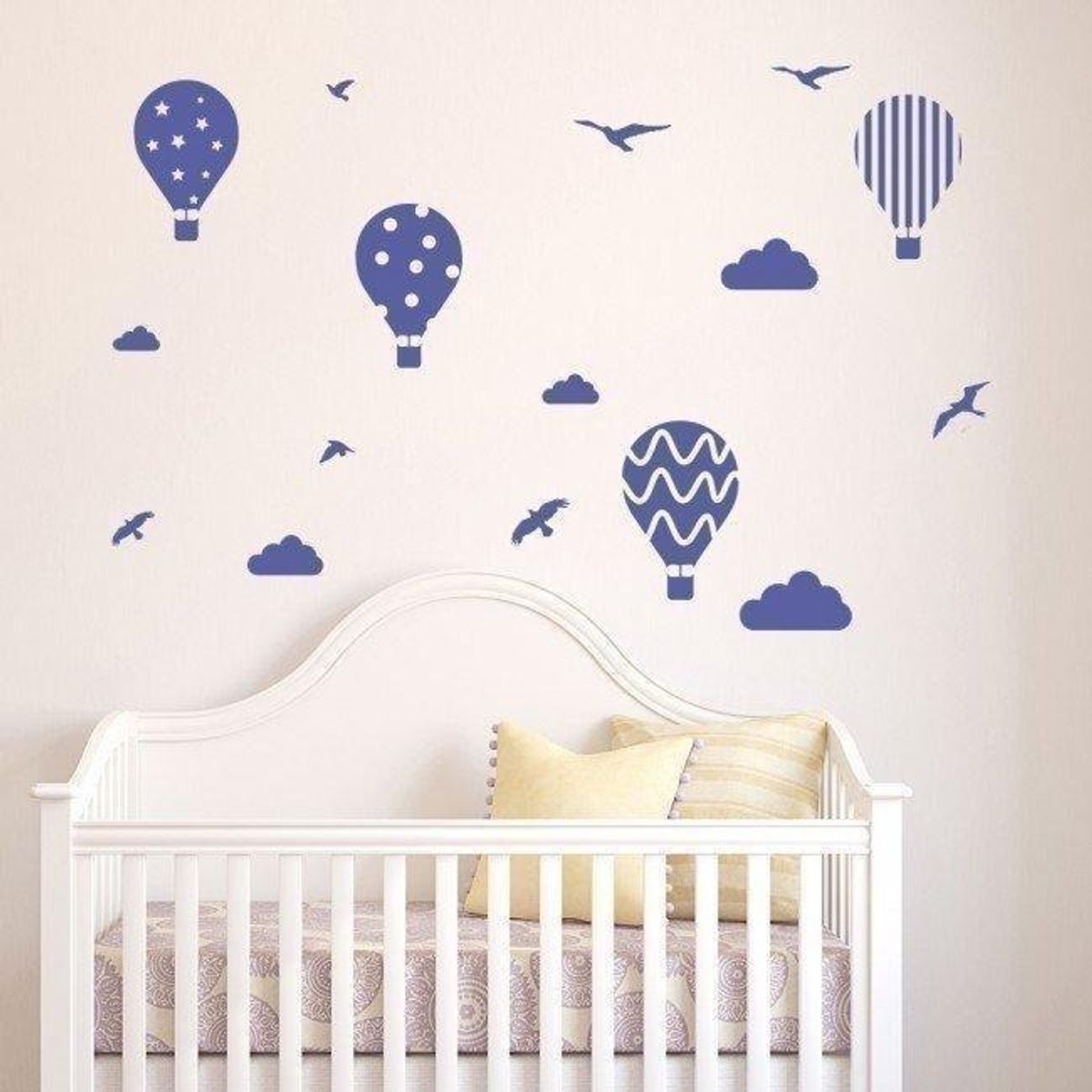 GENERICO - Decomural Hot Air Balloon Birds Clouds Set WS-44175