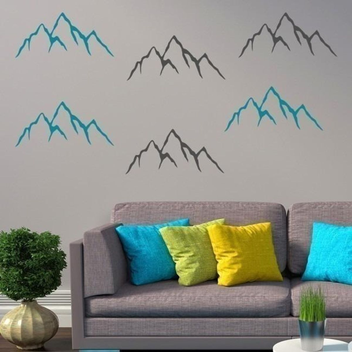 GENERICO - Decomural Mountain Peaks Landscape WS-44177