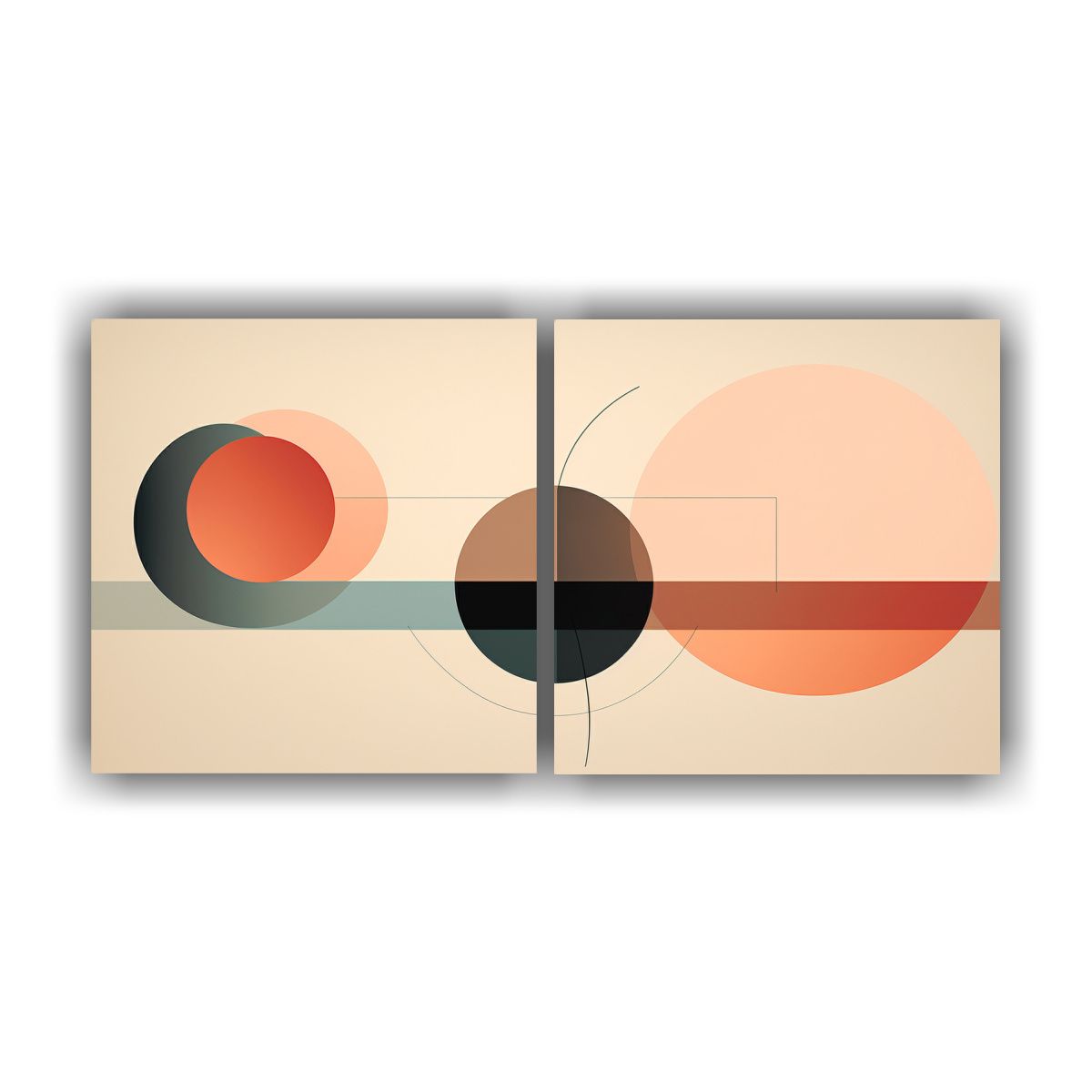 GENERICO - Cuadro Abstracto Exclusivo Para Decoración Boho 120x60 Cm