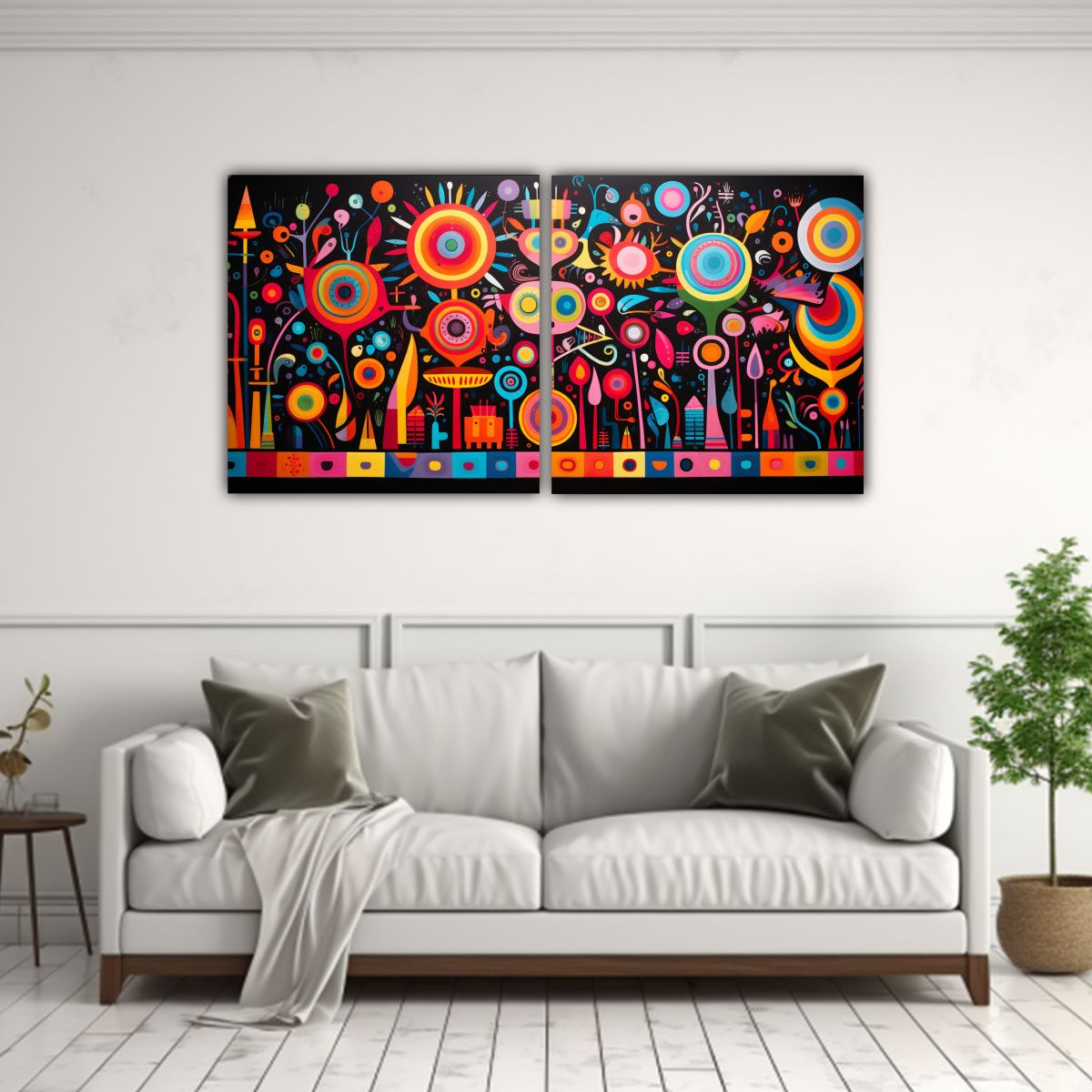 GENERICO - Lienzos Abstractos Para Cocina Inspirados Por La 120x60 Cm
