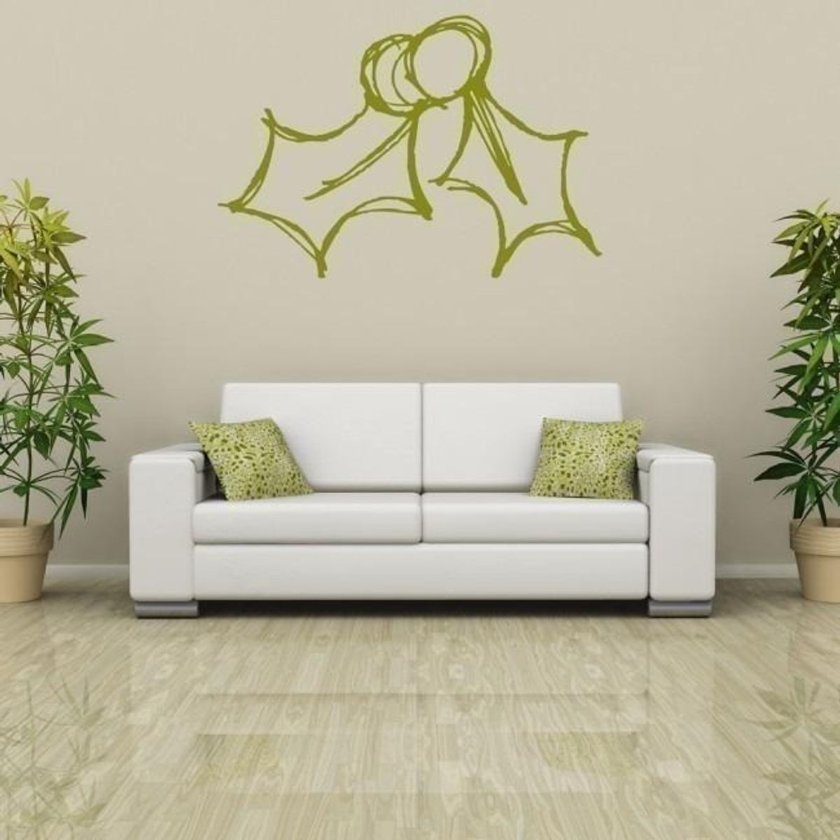 GENERICO - Decomural Holly Berries Festive Christmas WS-34393