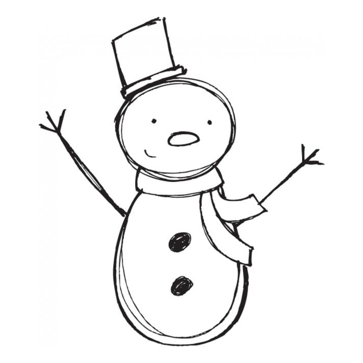 GENERICO - Decomural Festive Xmas Snowman Christmas WS-34399