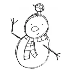 GENERICO - Decomural Christmas Snowman Festive Xmas WS-34400