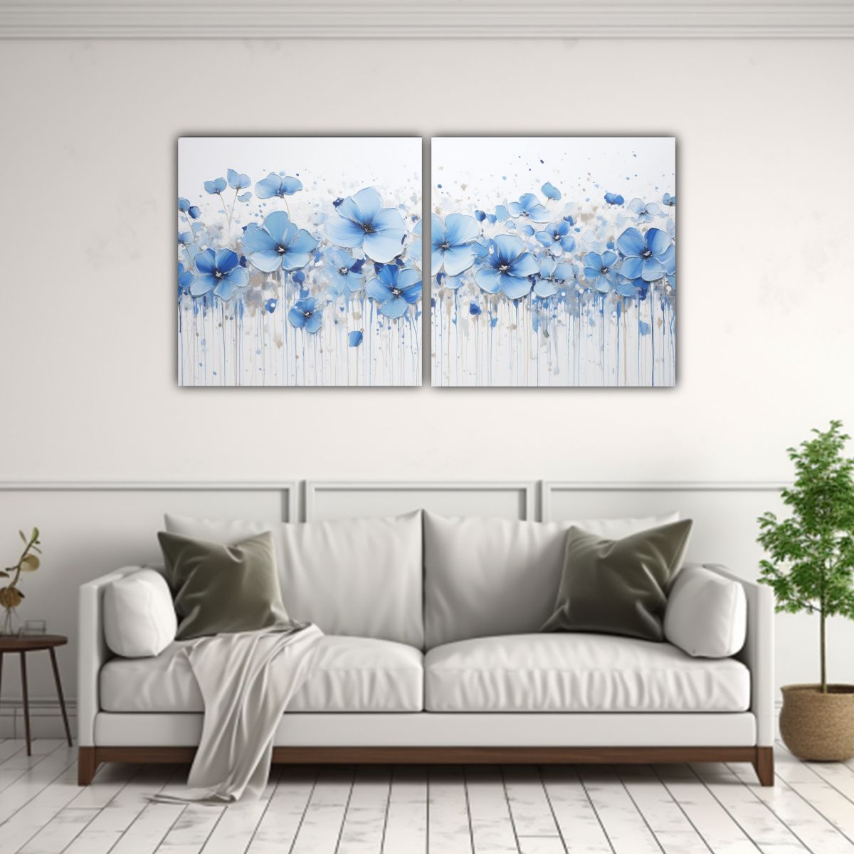 GENERICO - Pintura Acrílica Sin Costuras Salpicada Sobre 140x70 Cm