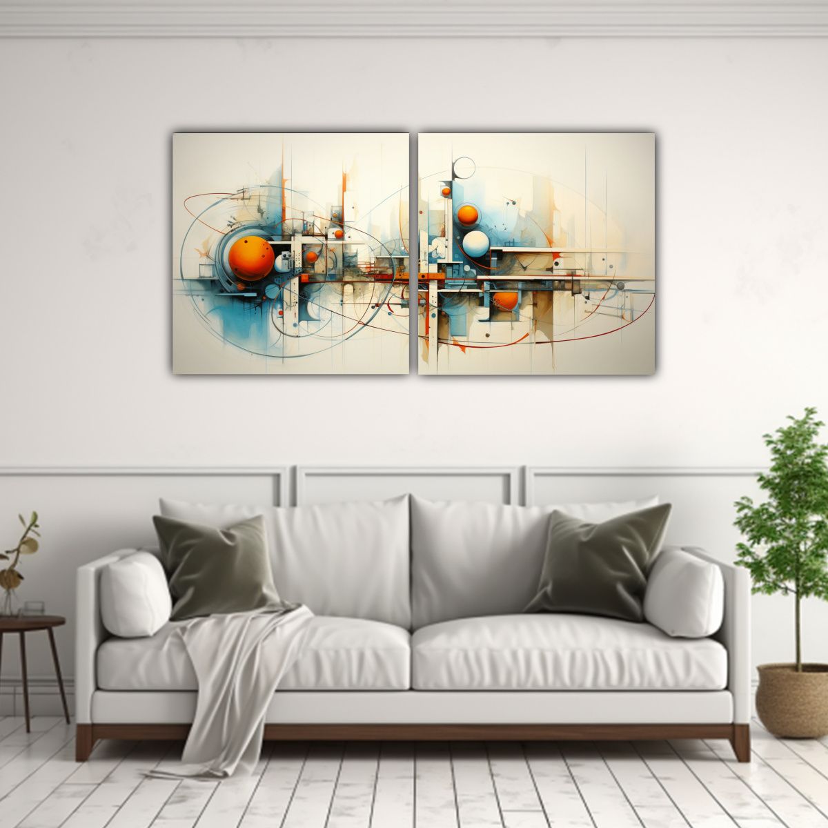 GENERICO - Conjunto De Lienzos Conceptuales Para Oficina 140x70 Cm
