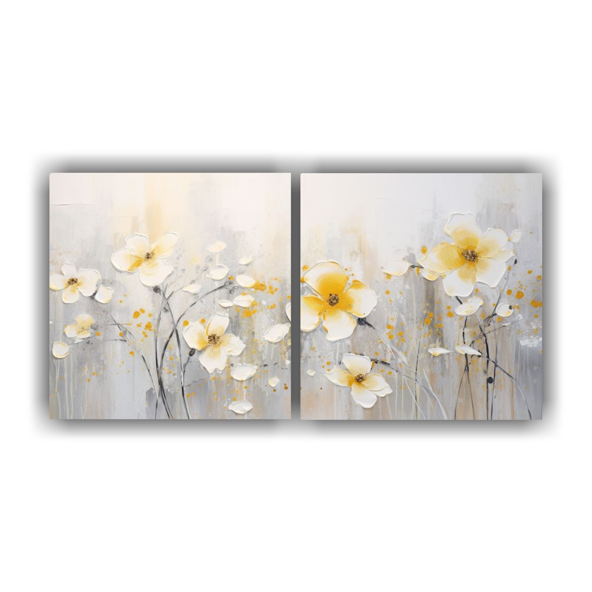 GENERICO - Set 2 Artes Expresion Pop Art Pintura Acrílica 140x70 Cm