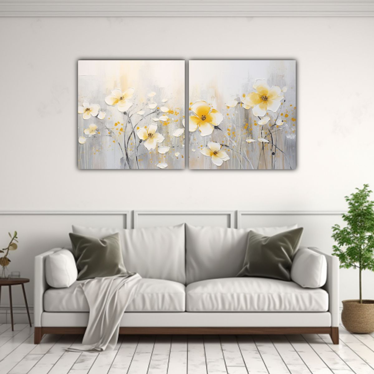 GENERICO - Set 2 Artes Expresion Pop Art Pintura Acrílica 140x70 Cm