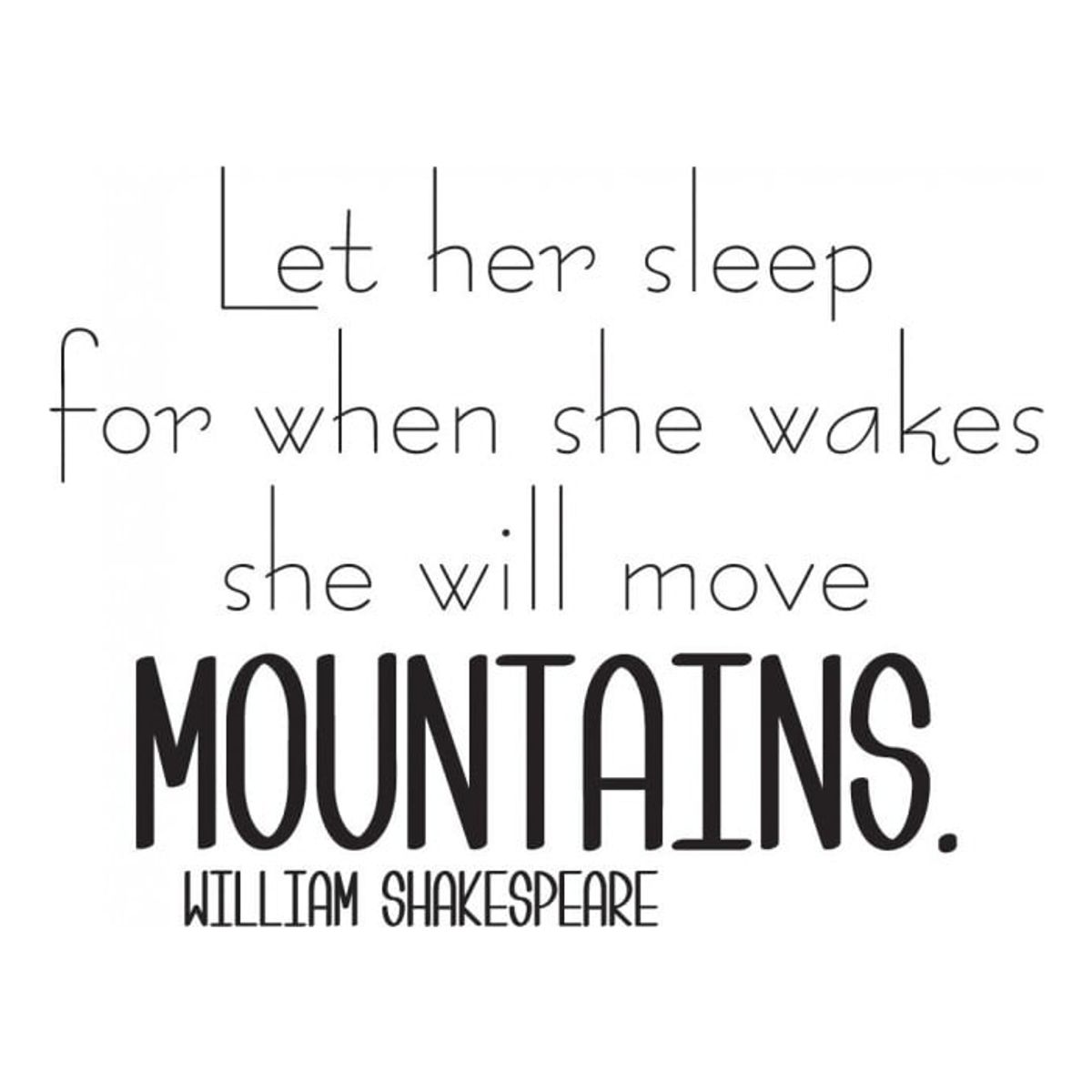 GENERICO - Decomural Let Her Sleep Shakespeare WS-44201