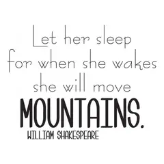 GENERICO - Decomural Let Her Sleep Shakespeare WS-44201