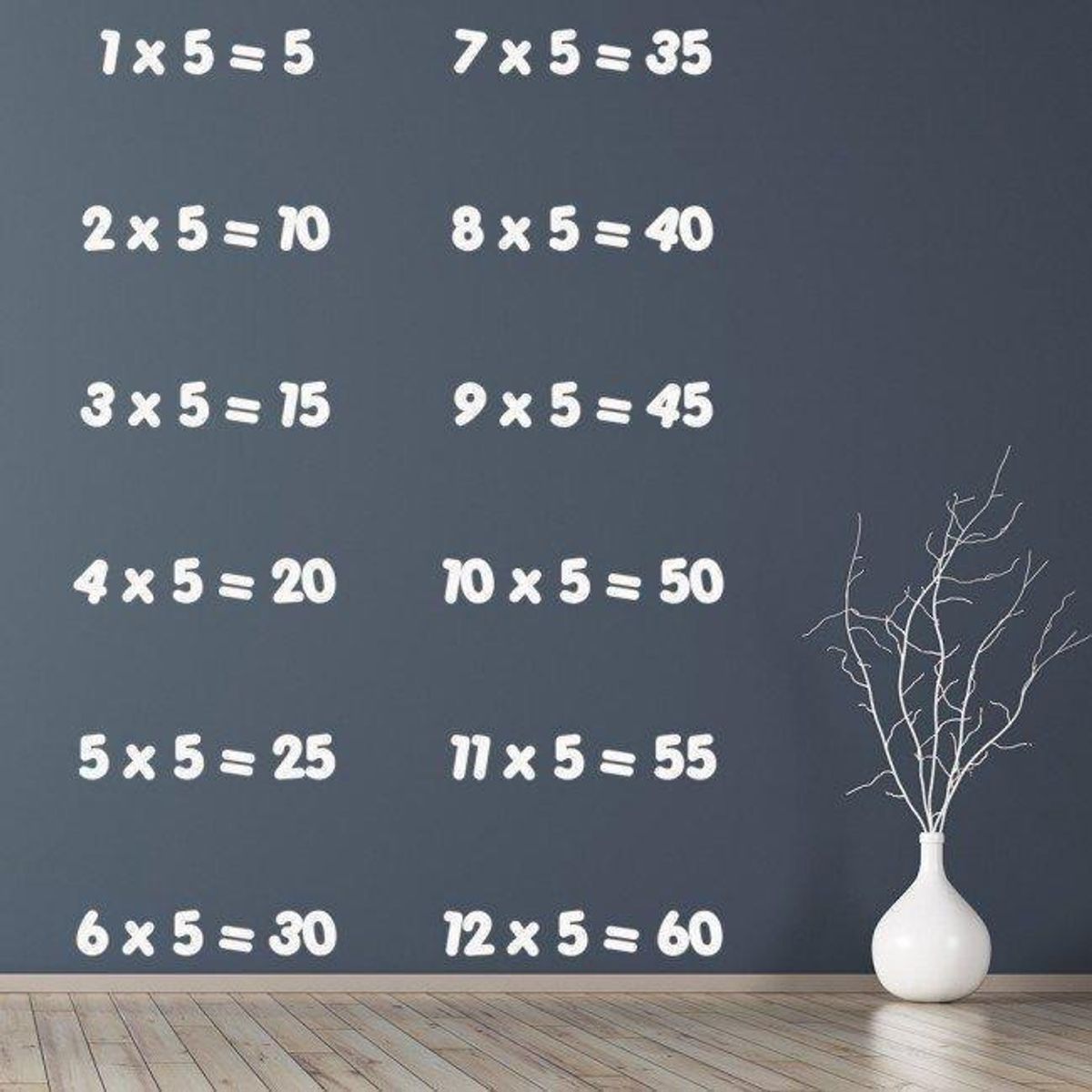 GENERICO - Decomural 5 Times Table Math WS-34437