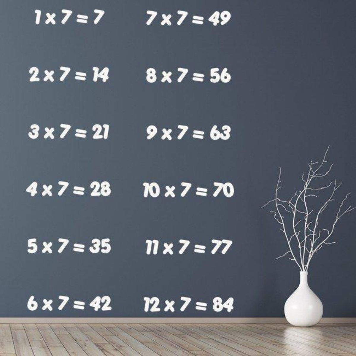 GENERICO - Decomural 7 Times Table Math WS-34439
