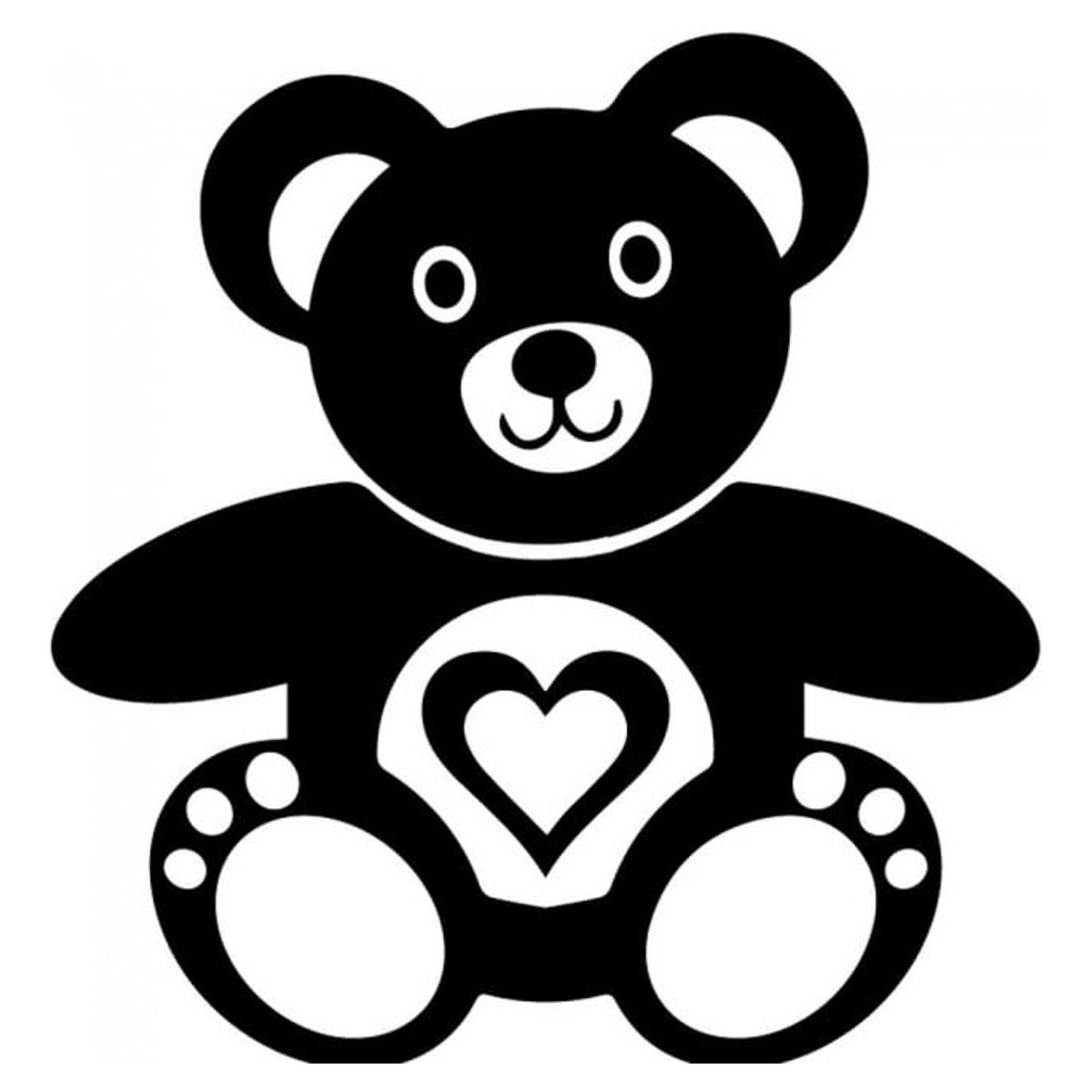 GENERICO - Decomural Teddy Bear Love Heart WS-32828