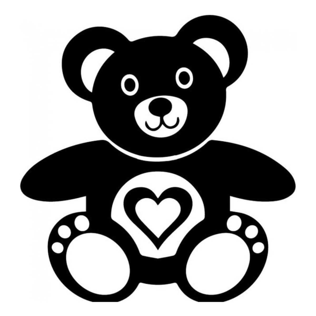 GENERICO - Decomural Teddy Bear Love Heart WS-32828