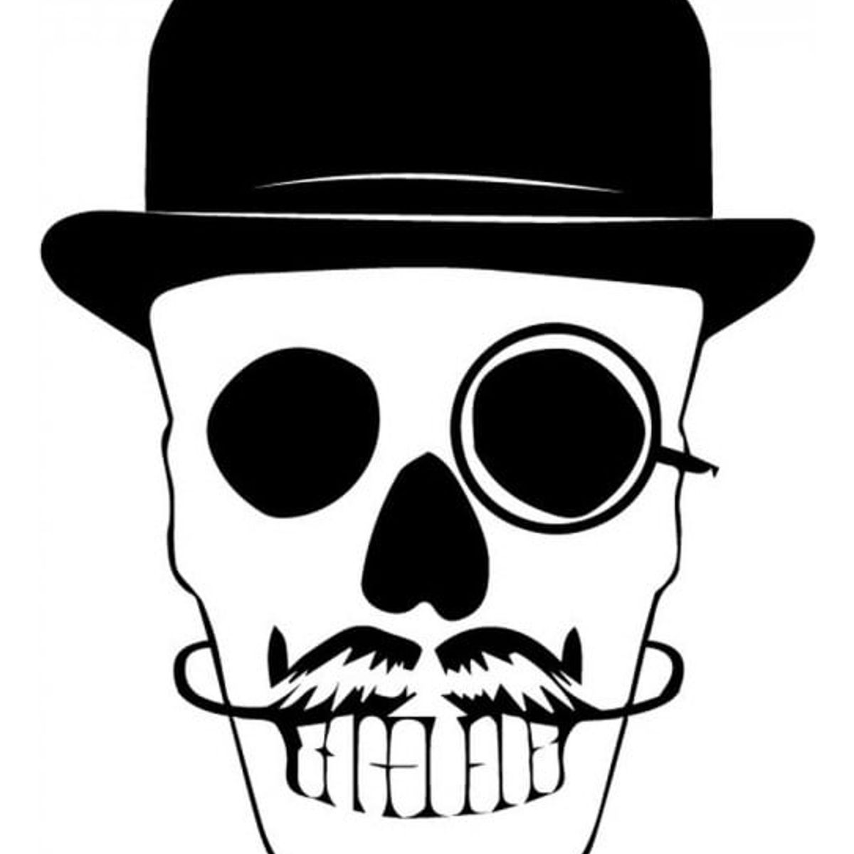 GENERICO - Decomural Skull & Hat Halloween WS-32829