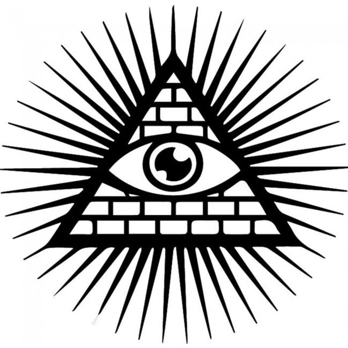 GENERICO - Decomural Illuminati Symbol Eye Light Circle WS-32851