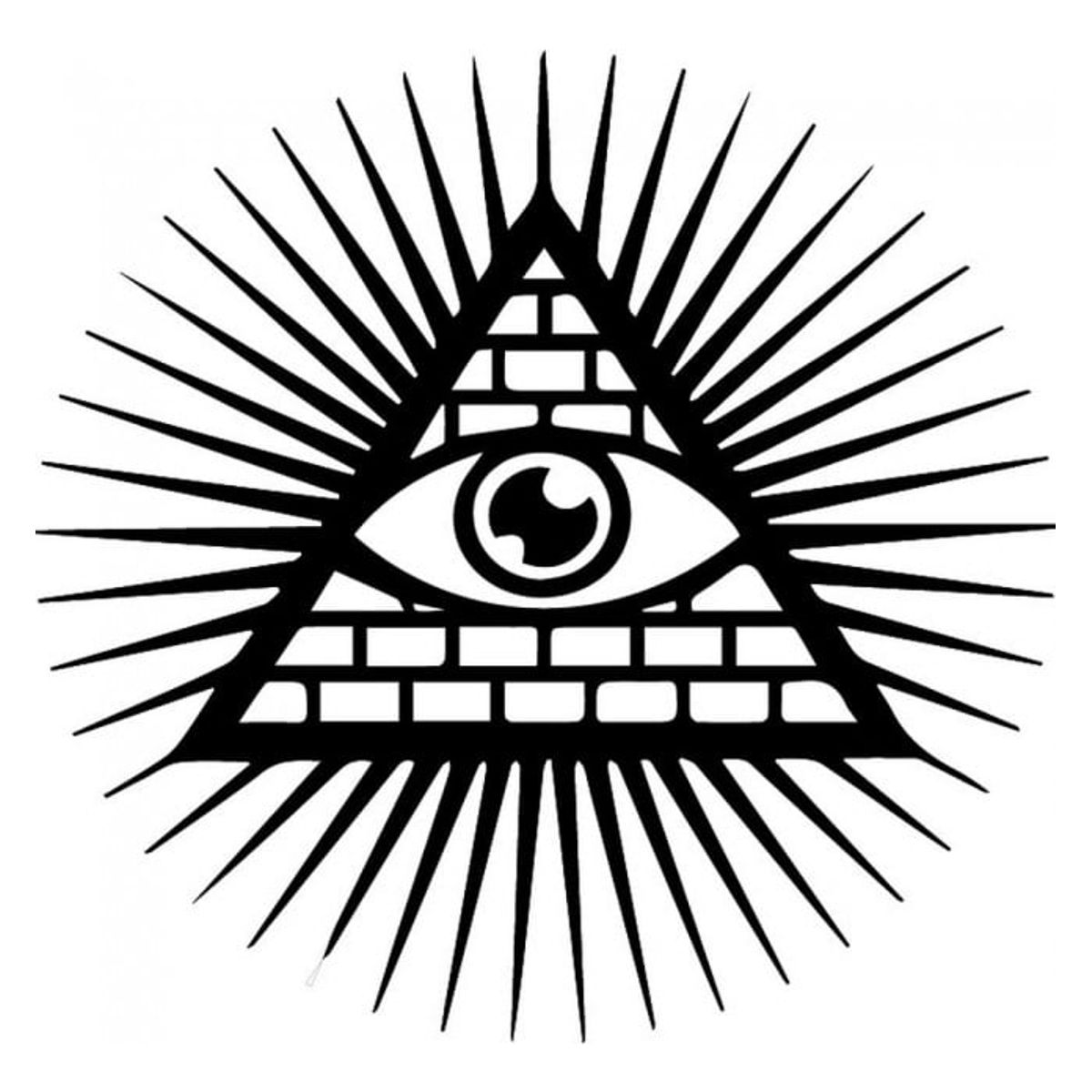 GENERICO - Decomural Illuminati Symbol Eye Light Circle WS-32851