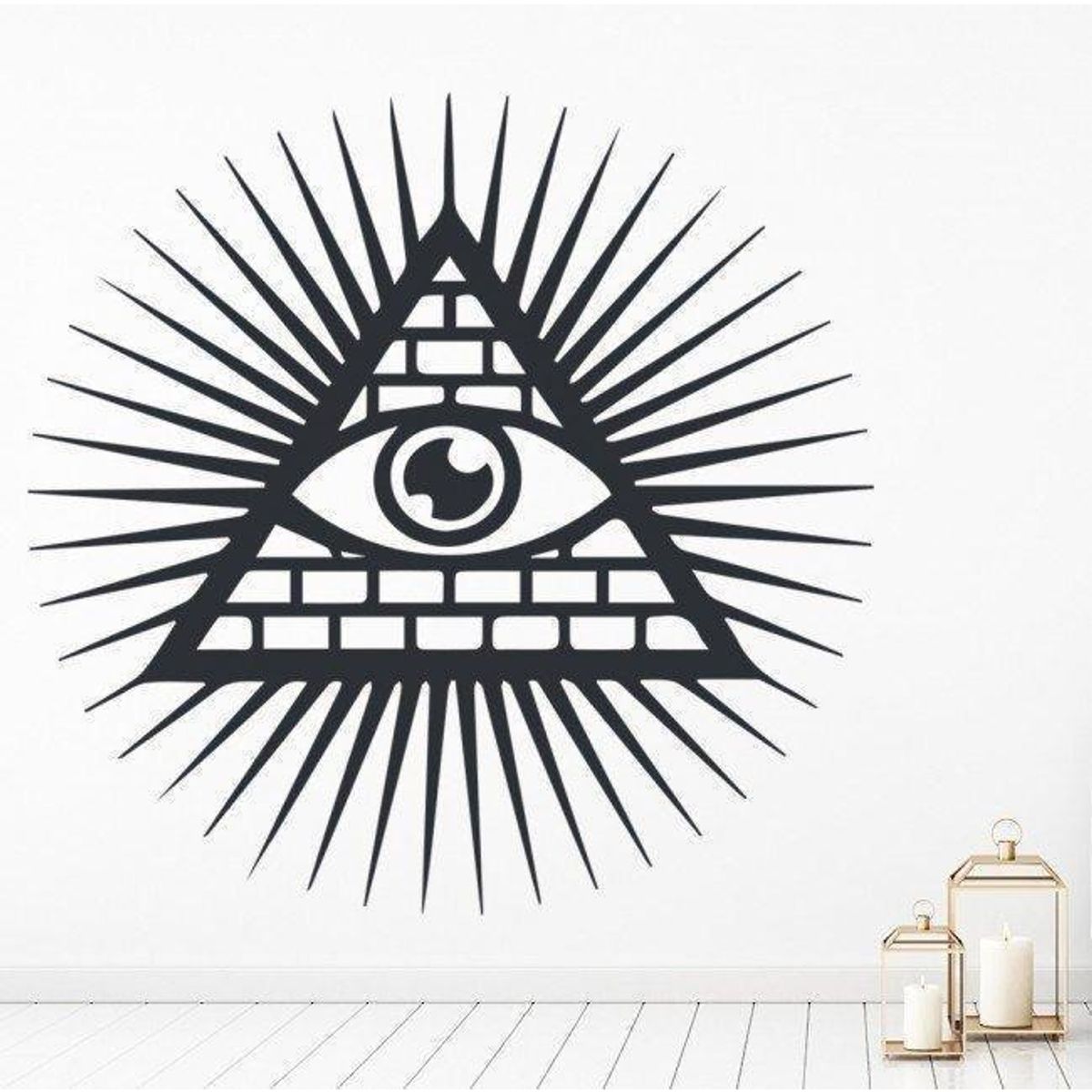 GENERICO - Decomural Illuminati Symbol Eye Light Circle WS-32851