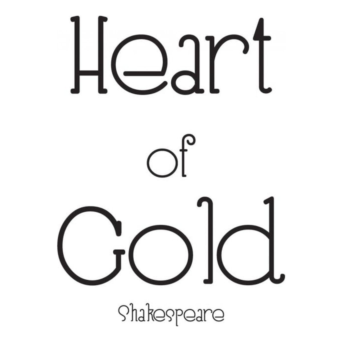 GENERICO - Decomural Heart Of Gold Love Shakespeare WS-44203