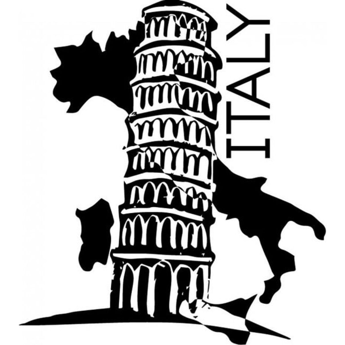 GENERICO - Decomural Tower Of Pisa Italy WS-32864