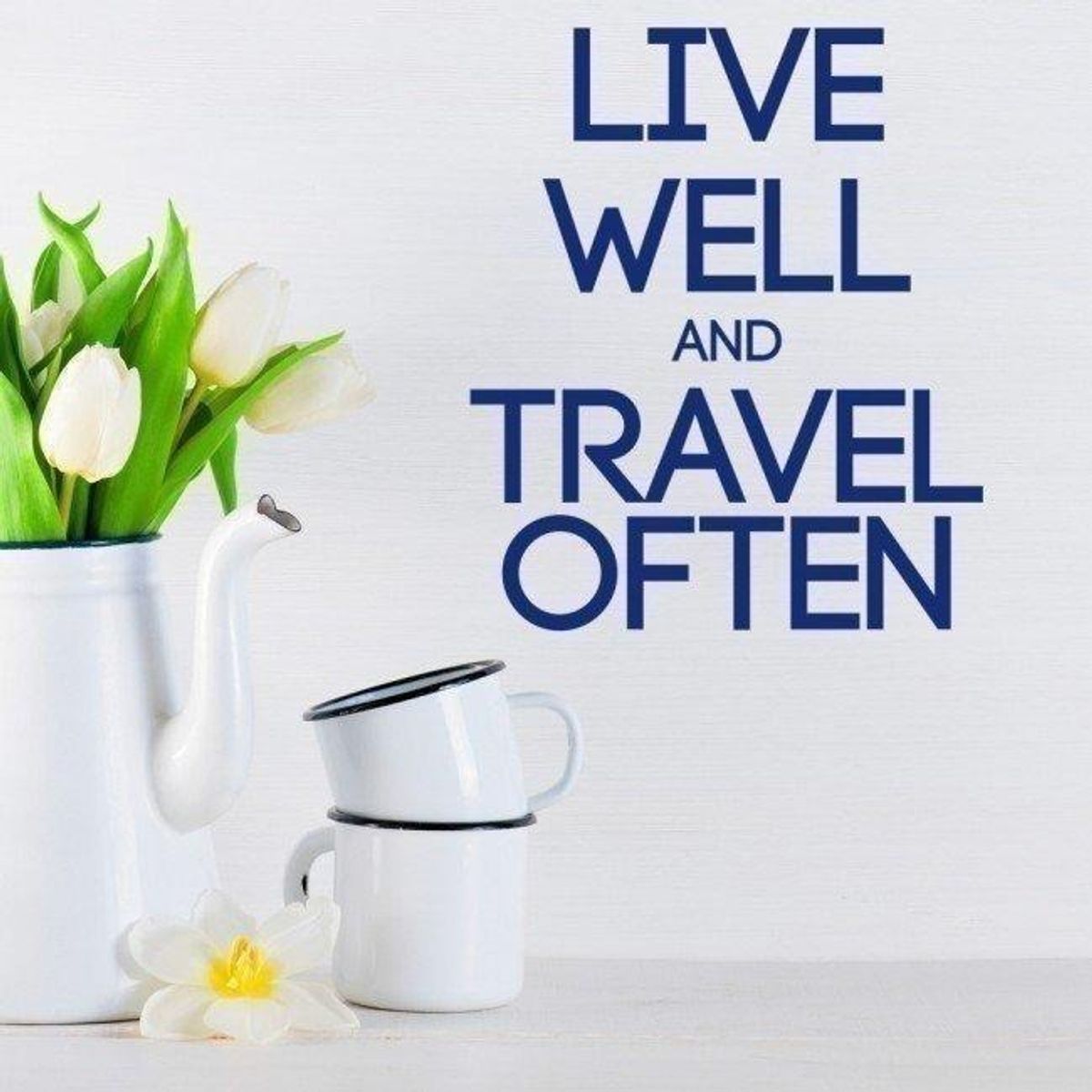 GENERICO - Decomural Live Well Travel Often Inspirational WS-44205